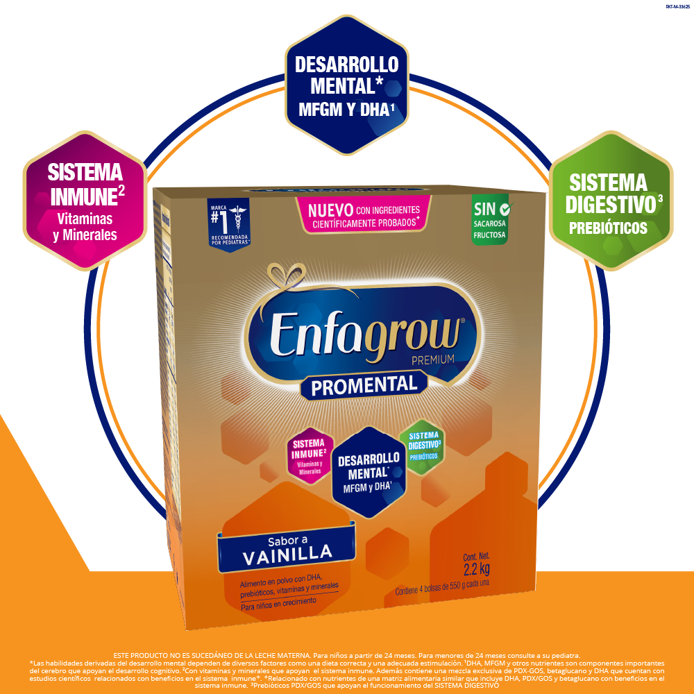 Enfagrow ® Promental Sabor Vainilla - Caja 2.2 Kg