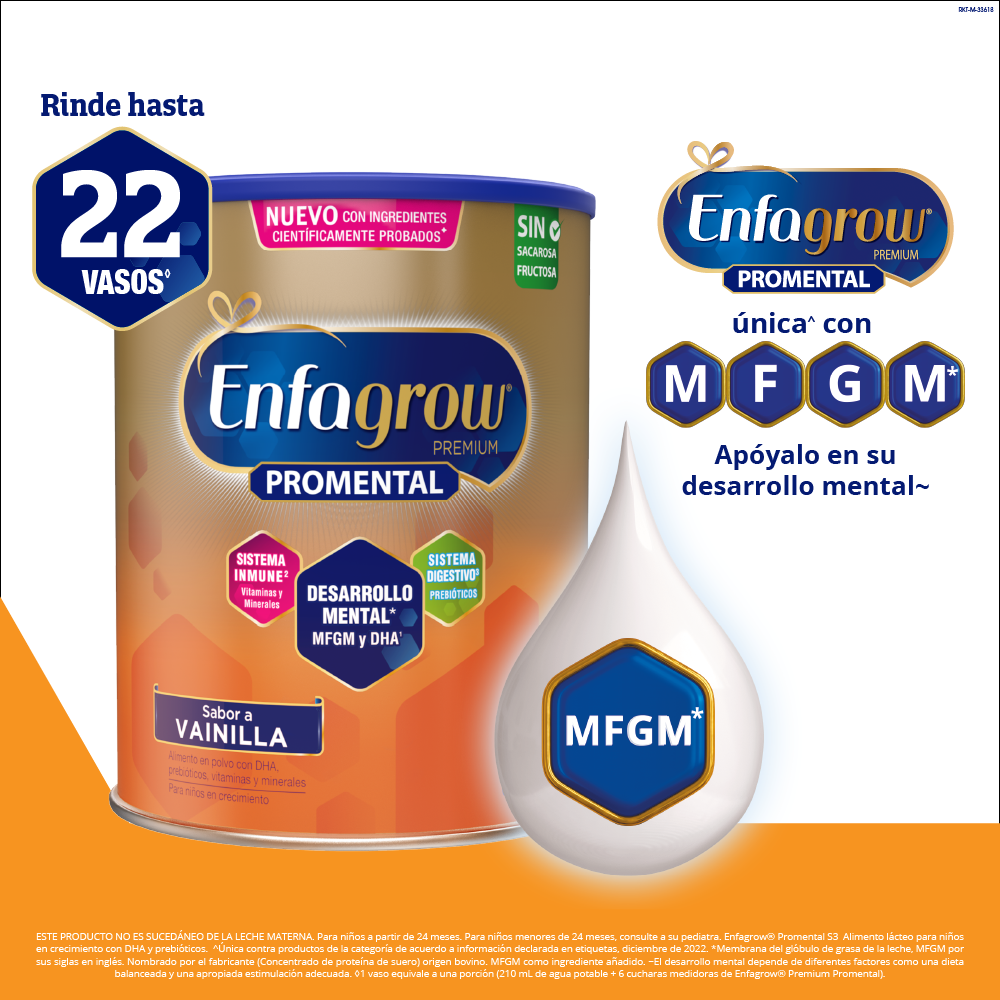 Enfagrow ® Promental Sabor Vainilla - Pack 2.55 Kg