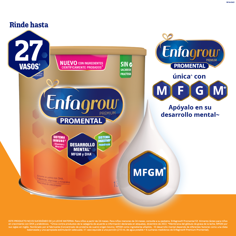 Enfagrow ® Promental Sabor Natural -  Lata 1.35 Kg