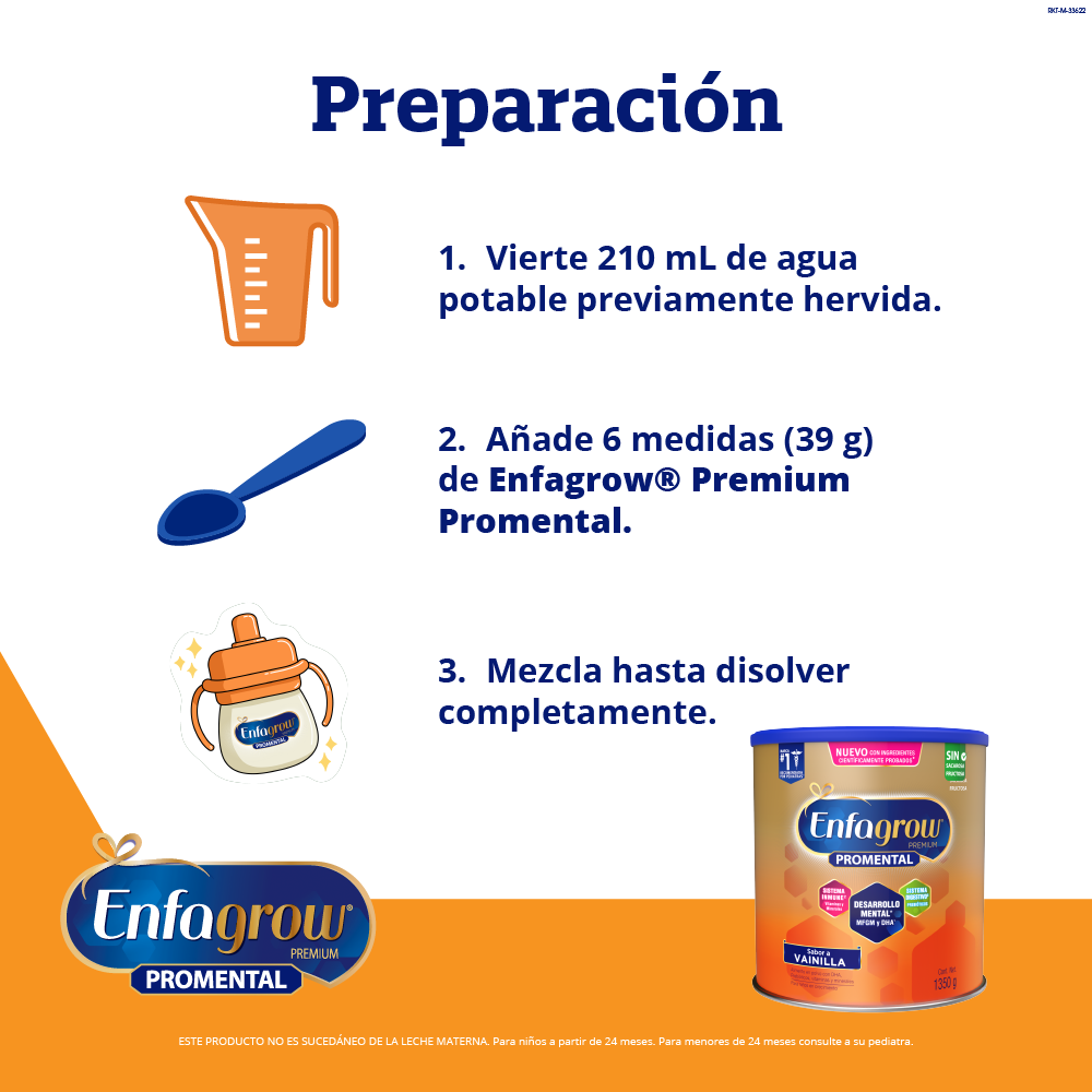 Enfagrow ® Promental Sabor Vainilla - Lata 1.35 Kg