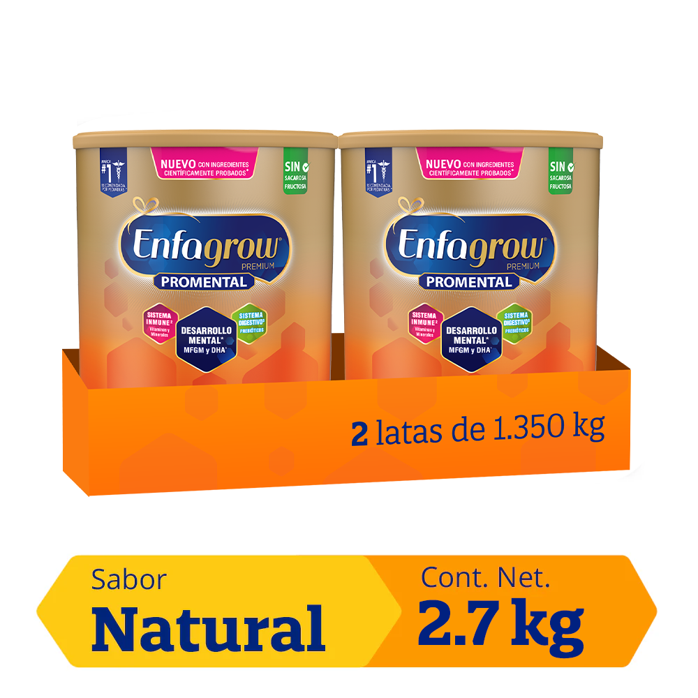 Enfagrow ® Promental Sabor Natural - Pack 2.7 Kg