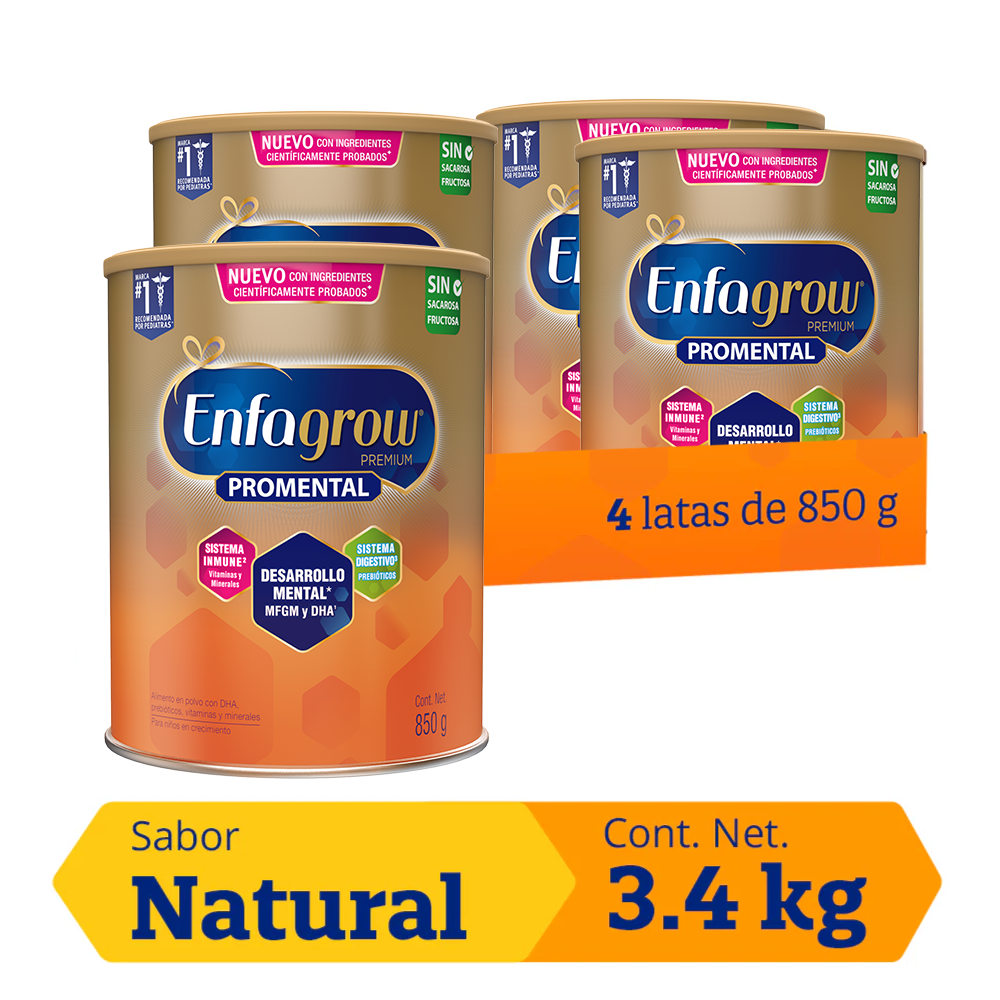 Enfagrow ® Promental Sabor Natural - Pack 3.4 Kg