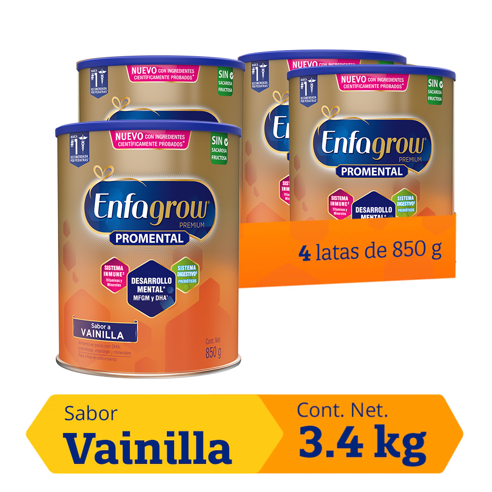 Enfagrow ® Promental Sabor Vainilla - Pack 3.4 Kg