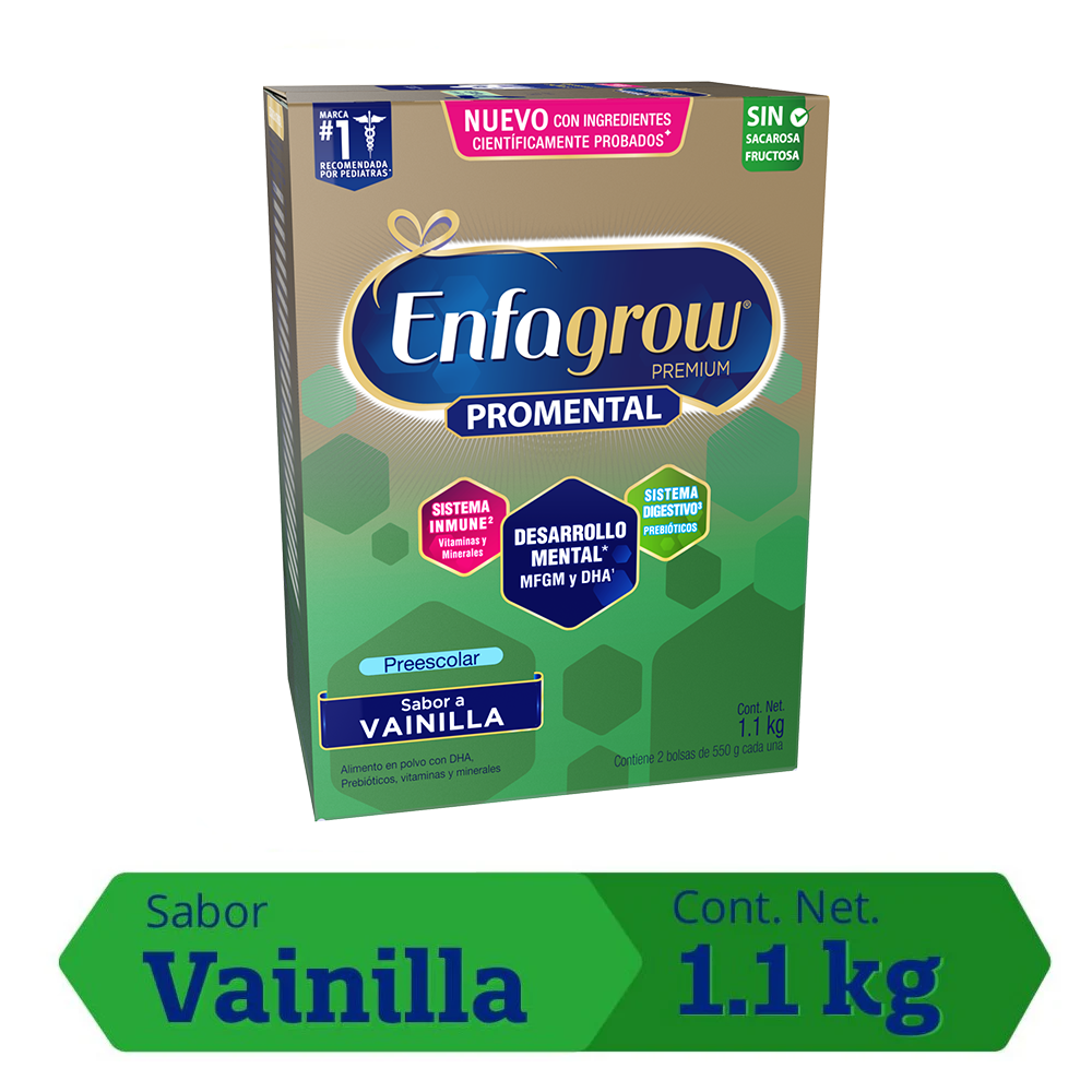 Enfagrow ® Promental Preescolar Sabor Vainilla - Caja 1.1 Kg