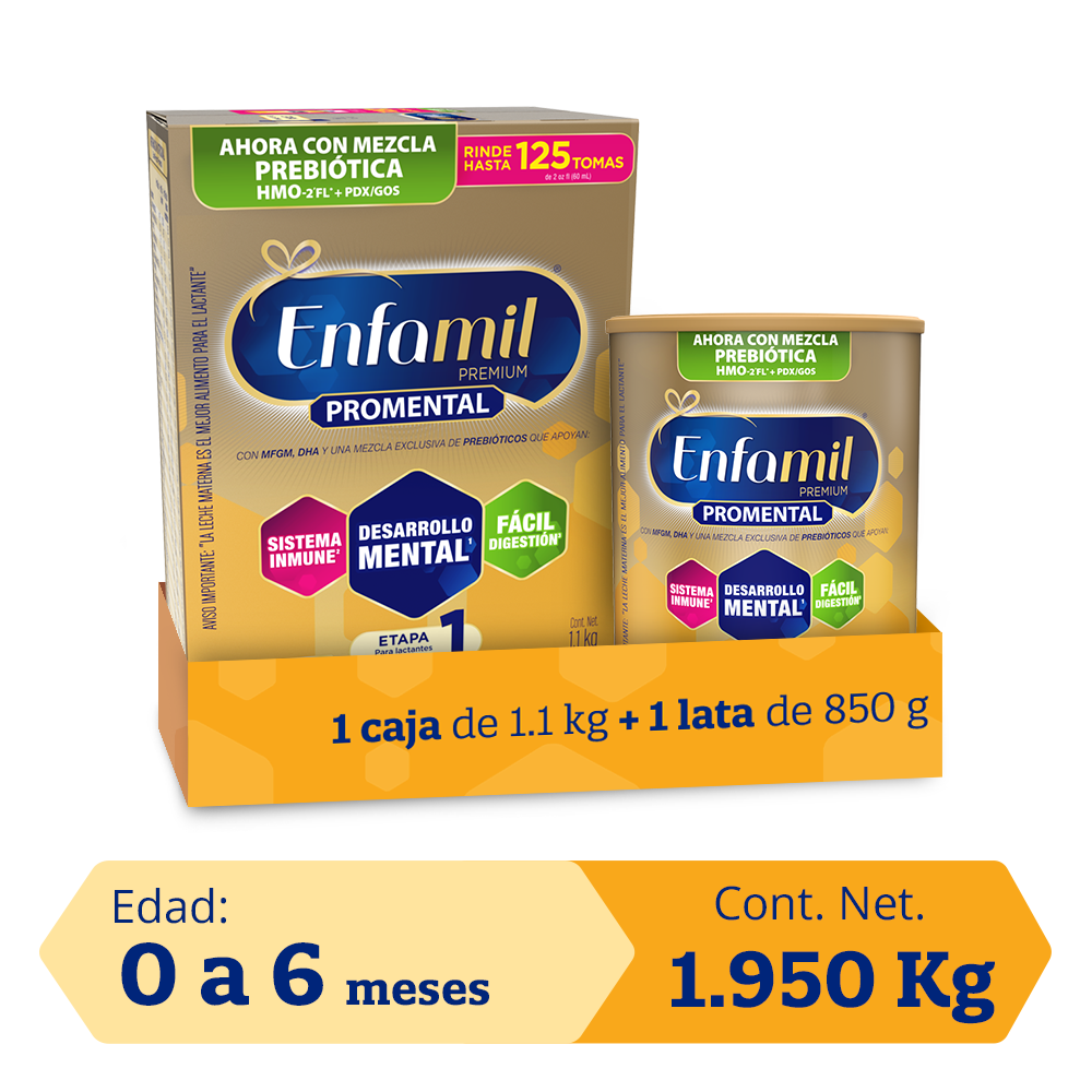 Enfamil ® Promental 1 - PACK Caja 1.1kg + Lata 850g