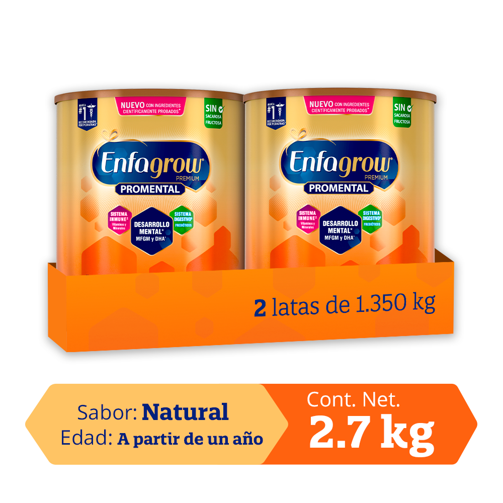 Enfagrow ® Promental Sabor Natural - Pack 2.7 Kg