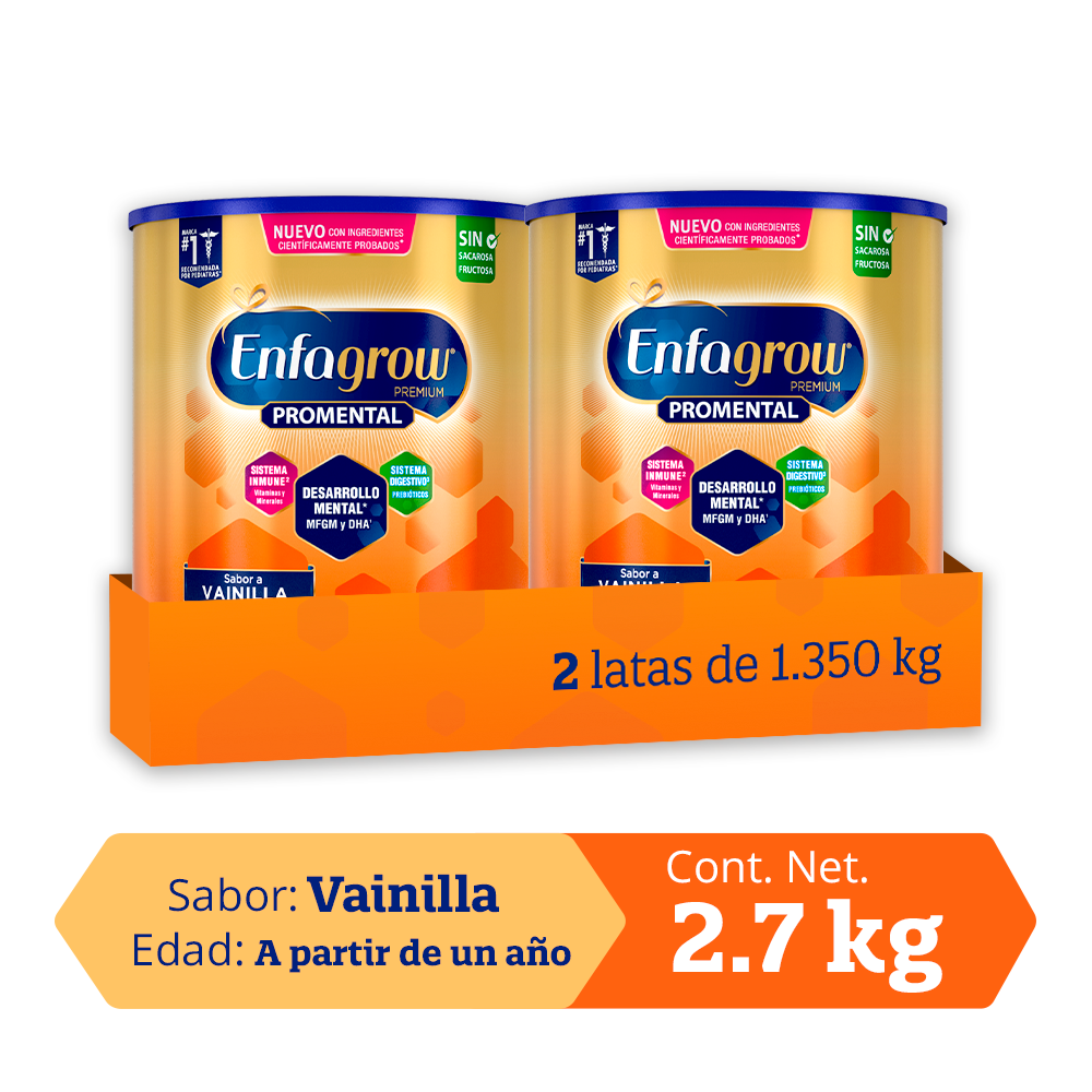 Enfagrow ® Promental Sabor Vainilla - Pack 2.7 Kg