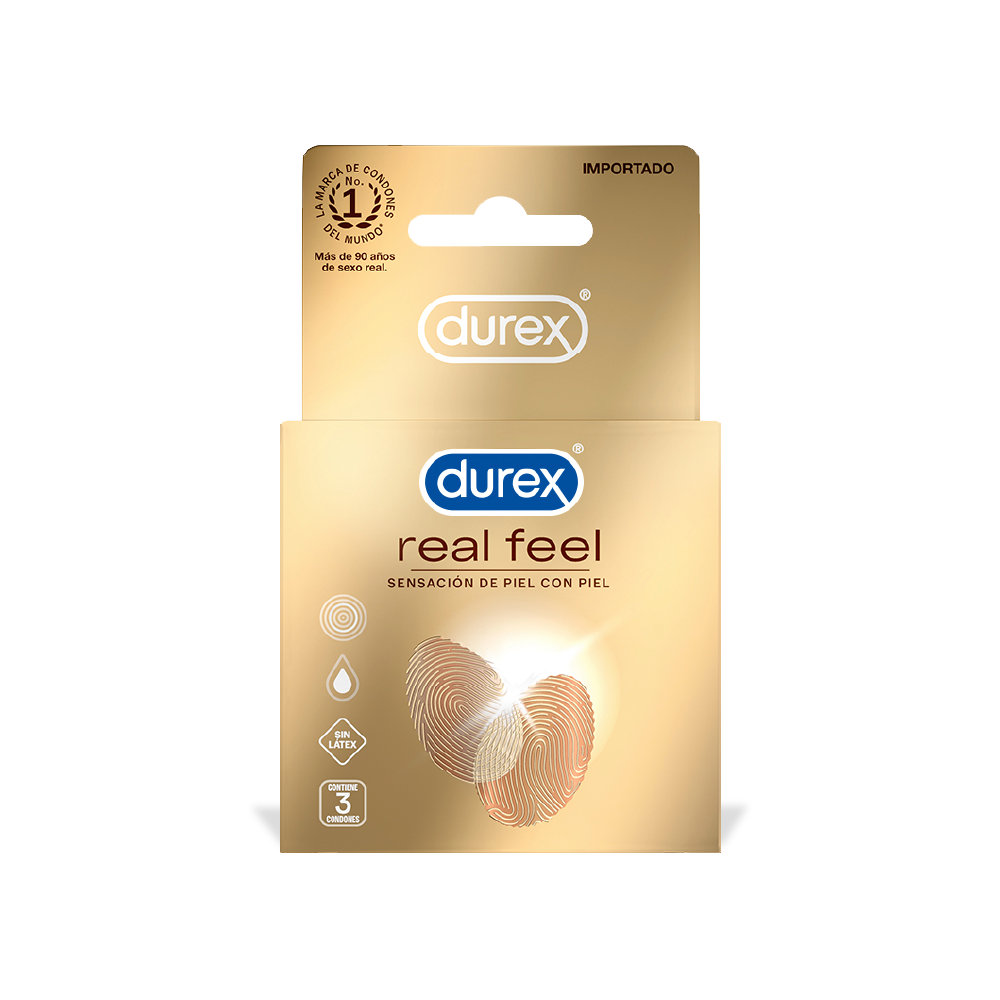 Durex® Real Feel - Pack 12 condones